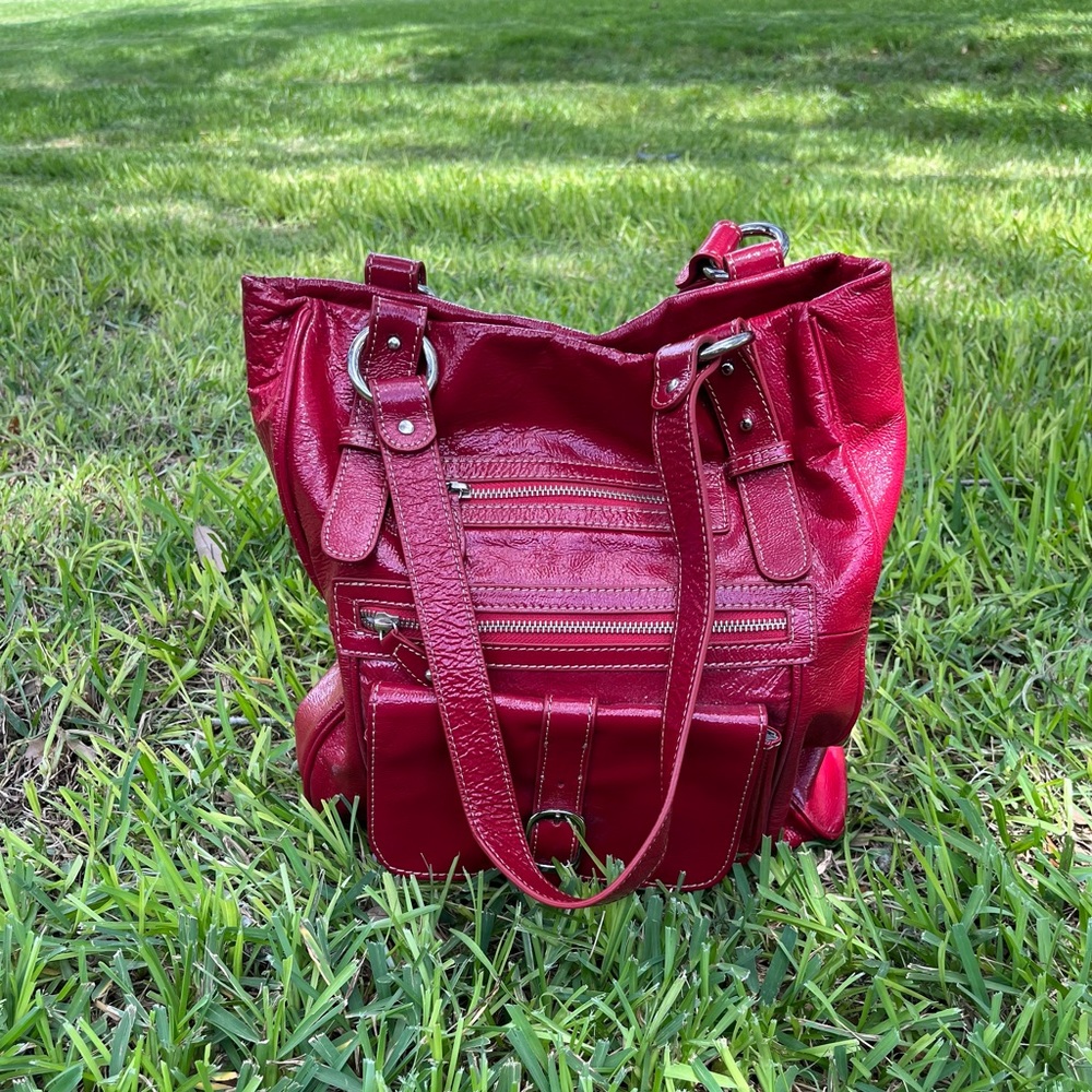 Barr + Barr Red Leather Bag Absolutely Stunning